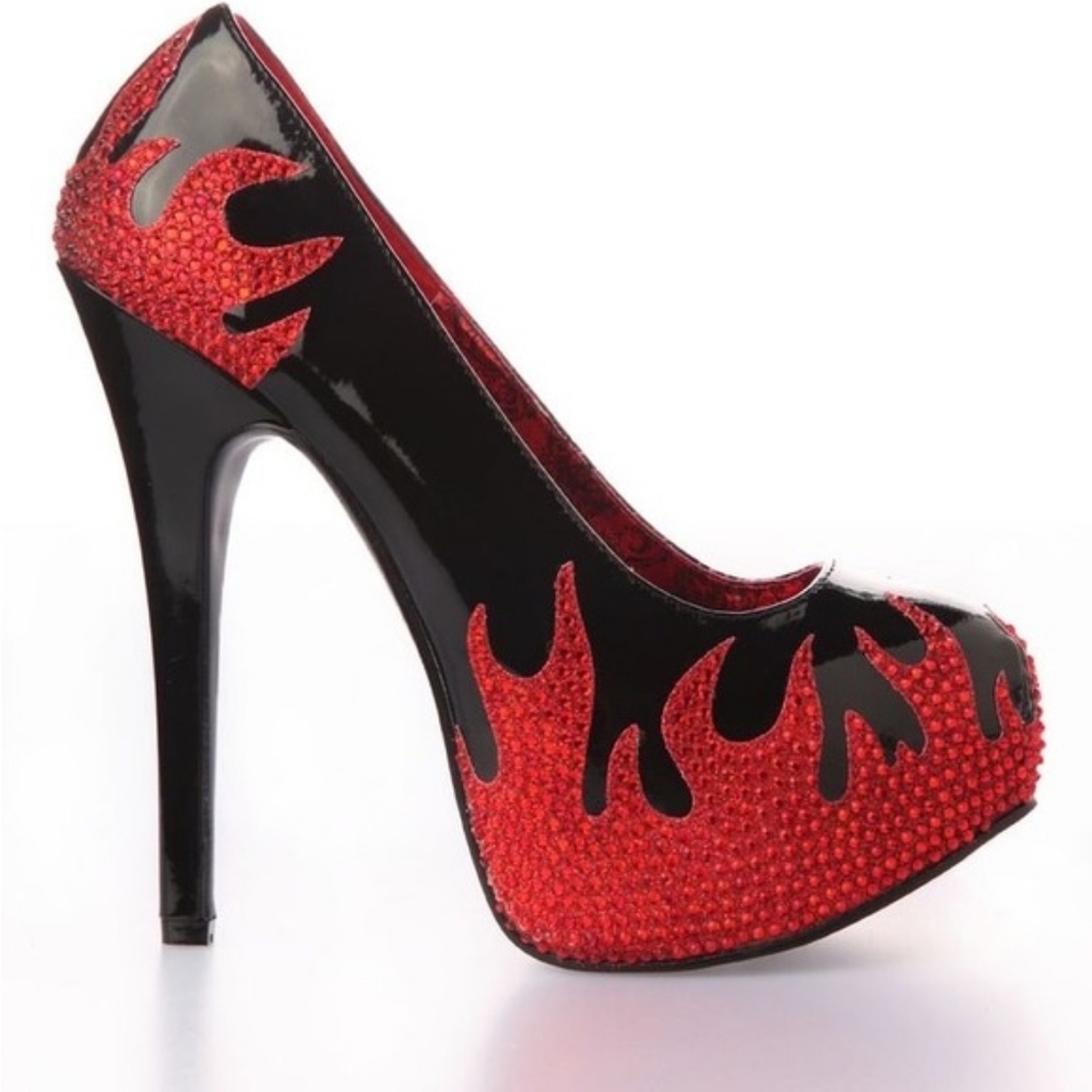 Flame high heels